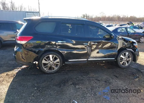 2015 Nissan Pathfinder Platinum from USA, damaged, VIN 5N1AR2MN7FC720555